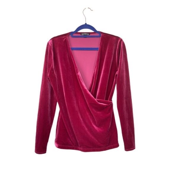 J. Crew Factory Tops - J. Crew Velvet Wrap Top